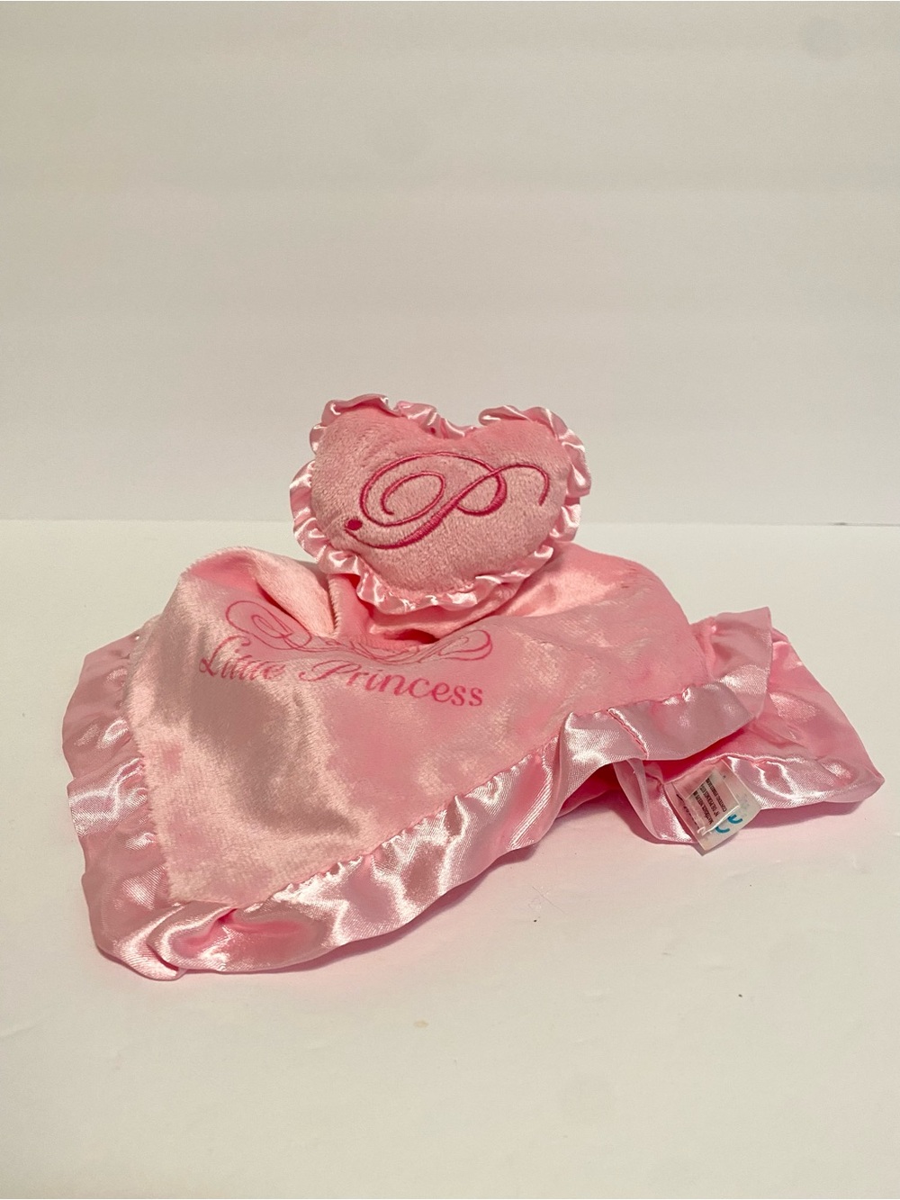 Disney Lovey Little Princess Soft Satin Pink Security Blanket Lovie Blankie Toy